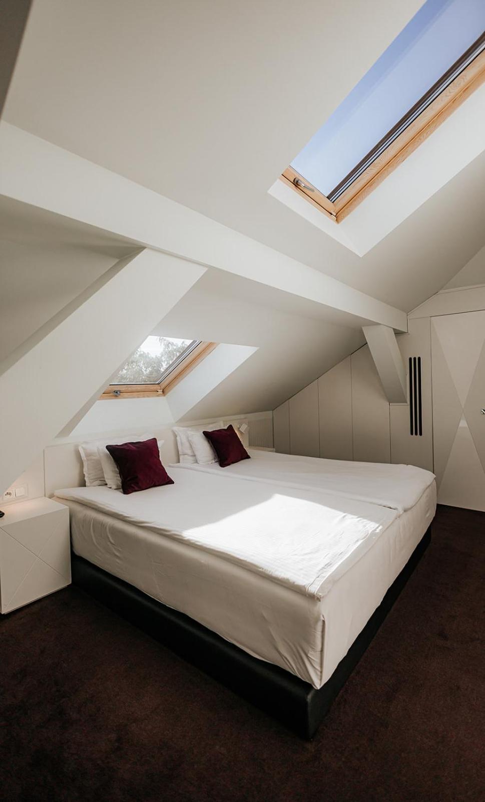 Platinum Palace Boutique Hotel & Spa Βρότσλαβ Εξωτερικό φωτογραφία A bedroom with a skylight